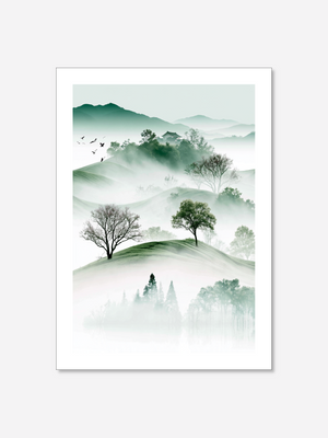 Misty Zen Hills | Poster