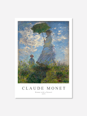 Woman with a Parasol - Claude Monet | Poster