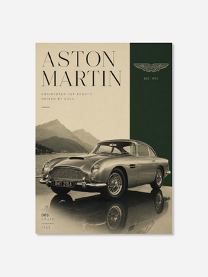 Retro Aston Martin | Canvastavla