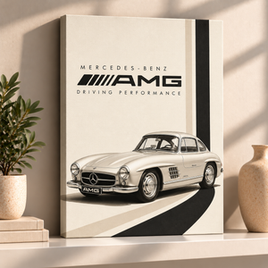 Retro Mercedes | Canvastavla