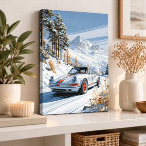 Winter Porsche | Canvastavla