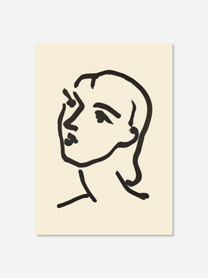 Nadia with Smooth Hair - Henri Matisse | Canvastavla