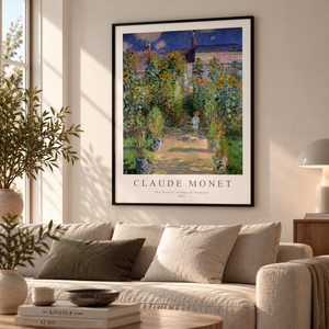 The Artists's Garden at Vétheuil - Claude Monet | Poster