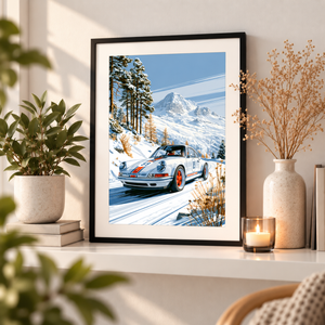 Winter Porsche | Poster