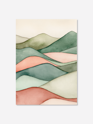 Pastel Terrain | Canvastavla