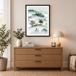 Misty Zen Hills | Poster